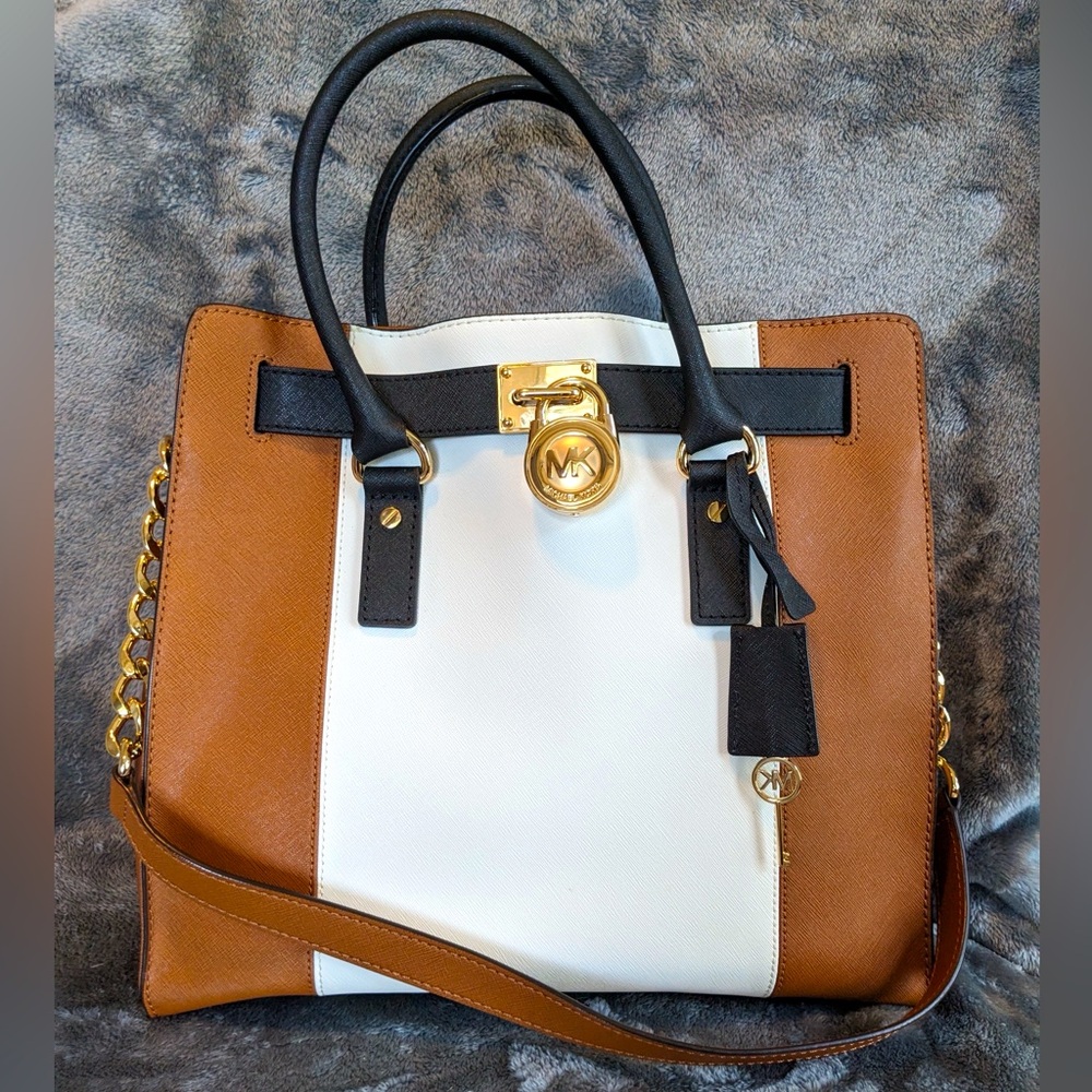 Michael Kors Hamilton Center Stripe Large Tote. W… - image 1